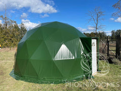 4-Season DELUXE Glamping Package Dome - 23'/7m - Phoenix Domes - Green Vista Living