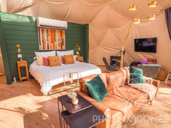 4-Season DELUXE Glamping Package Dome - 26'/8m - Phoenix Domes - Green Vista Living