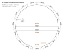 4-Season DELUXE Glamping Package Dome - 26'/8m - Phoenix Domes - Green Vista Living