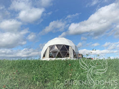 4-Season DELUXE Glamping Package Dome - 26'/8m - Phoenix Domes - Green Vista Living