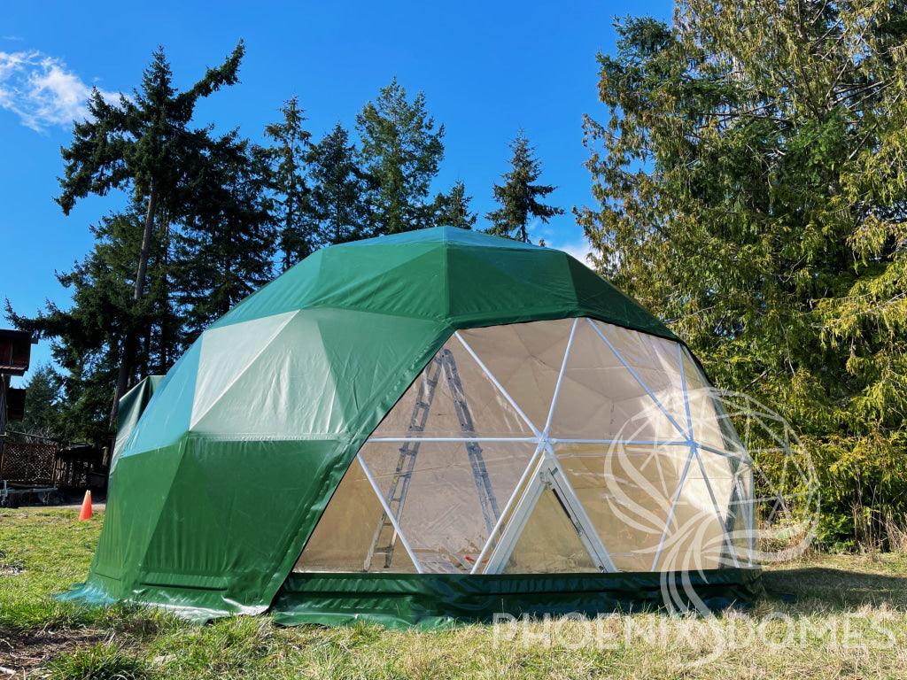 4-Season DELUXE Glamping Package Dome - 26'/8m - Phoenix Domes - Green Vista Living