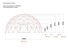 4-Season DELUXE Glamping & Yoga Package Dome - 30'/9m - Phoenix Domes - Green Vista Living