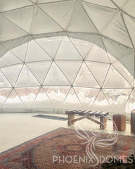4-Season DELUXE Glamping & Yoga Package Dome - 30'/9m - Phoenix Domes - Green Vista Living