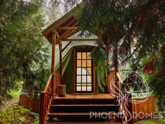 4-Season DELUXE Glamping & Yoga Package Dome - 30'/9m - Phoenix Domes - Green Vista Living