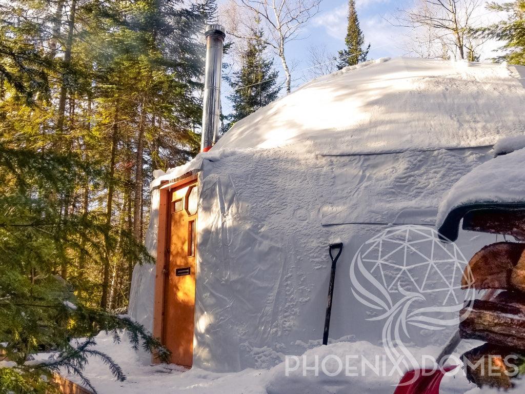 4-Season DELUXE Glamping & Yoga Package Dome - 30'/9m - Phoenix Domes - Green Vista Living