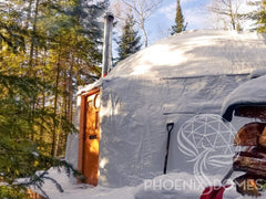 4-Season DELUXE Glamping & Yoga Package Dome - 30'/9m - Phoenix Domes - Green Vista Living