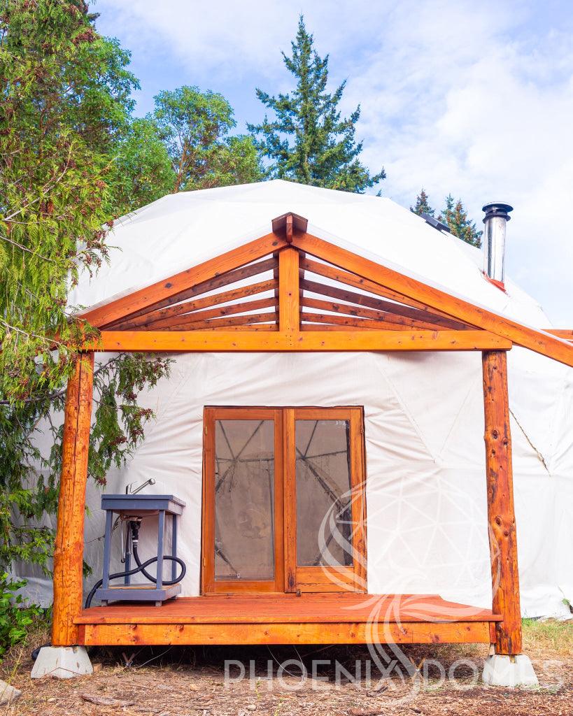 4-Season DELUXE Glamping & Yoga Package Dome - 30'/9m - Phoenix Domes - Green Vista Living