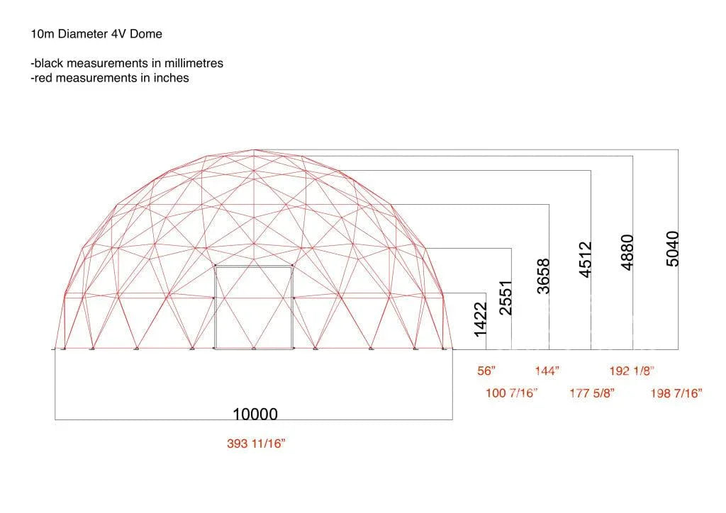 4-Season DELUXE Glamping & Yoga Package Dome - 33'/10m - Phoenix Domes - Green Vista Living