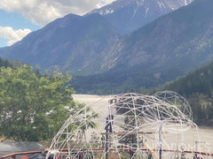 4-Season DELUXE Glamping & Yoga Package Dome - 33'/10m - Phoenix Domes - Green Vista Living