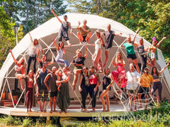 4-Season DELUXE Glamping & Yoga Package Dome - 33'/10m - Phoenix Domes - Green Vista Living