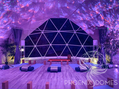4-Season DELUXE Glamping & Yoga Package Dome - 33'/10m - Phoenix Domes - Green Vista Living