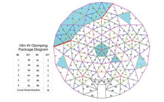 4-Season DELUXE Glamping & Yoga Package Dome - 33'/10m - Phoenix Domes - Green Vista Living