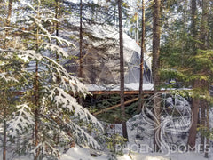 4-Season DELUXE Glamping & Yoga Package Dome - 33'/10m - Phoenix Domes - Green Vista Living