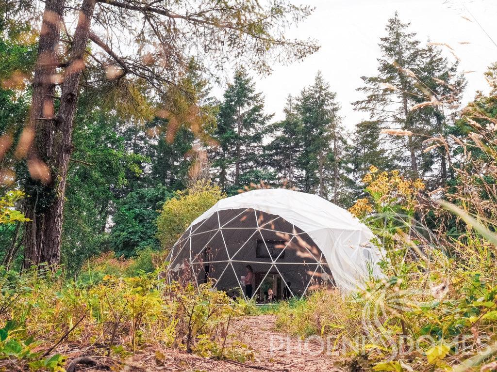 4-Season DELUXE Glamping & Yoga Package Dome - 33'/10m - Phoenix Domes - Green Vista Living