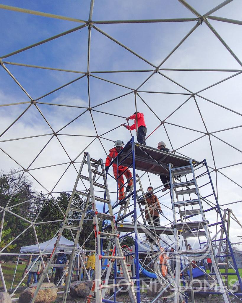 4-Season DELUXE Glamping & Yoga Package Dome - 33'/10m - Phoenix Domes - Green Vista Living