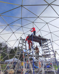 4-Season DELUXE Glamping & Yoga Package Dome - 33'/10m - Phoenix Domes - Green Vista Living