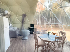 4-Season DELUXE Glamping & Yoga Package Dome - 33'/10m - Phoenix Domes - Green Vista Living