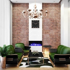 Amantii 60 Inch Tru-View Slim Smart Indoor Outdoor 3 Sided Electric Fireplace