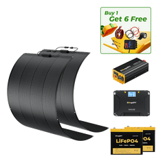 BougeRV 12V 400 Watt Flexible Solar System Kit