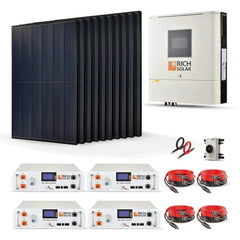 Rich Solar 4000W 48VDC-120VAC Solar Kit - Green Vista Living