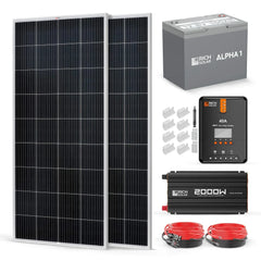 Rich Solar - 400 Watt Complete Solar Kit - Green Vista Living