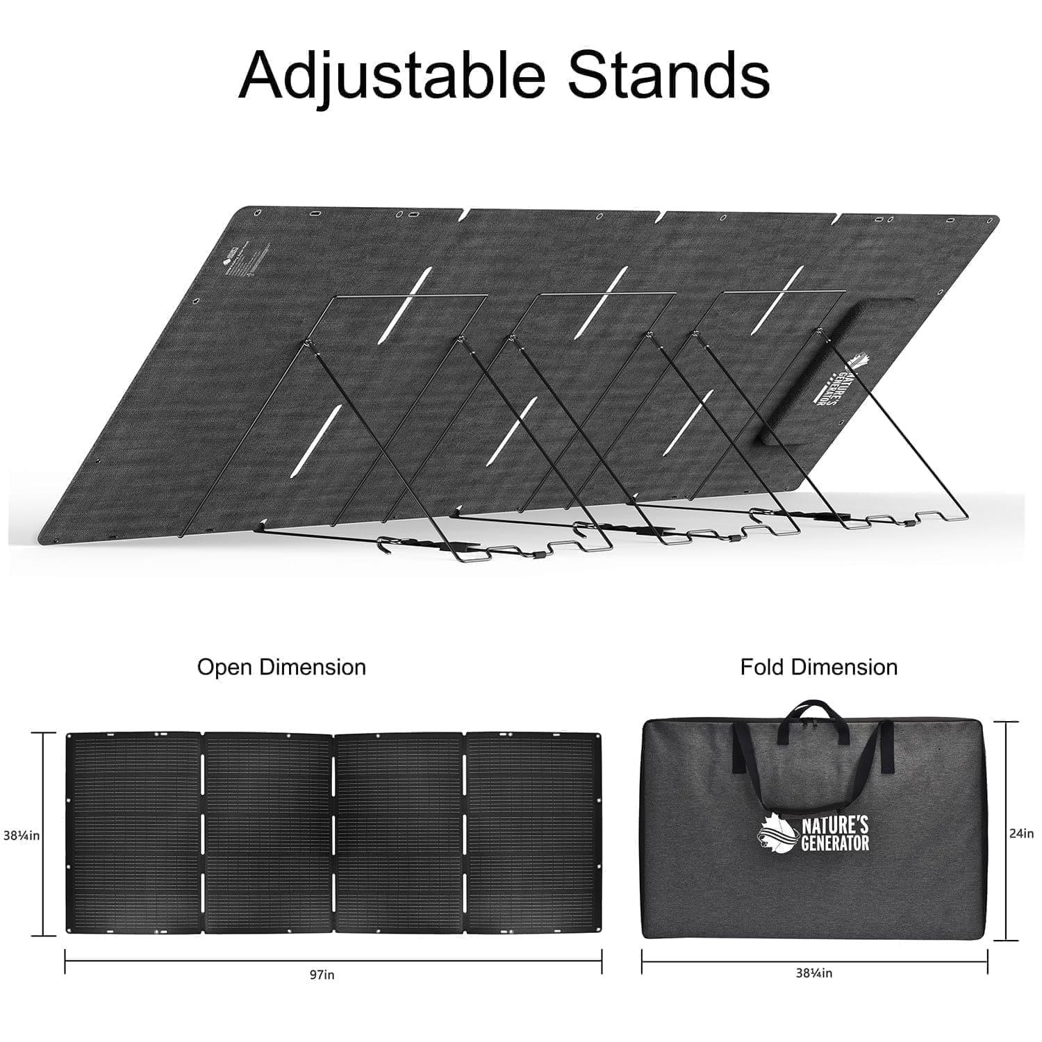 Nature's Generator Lithium 3600 Solar Generator - Green Vista Living