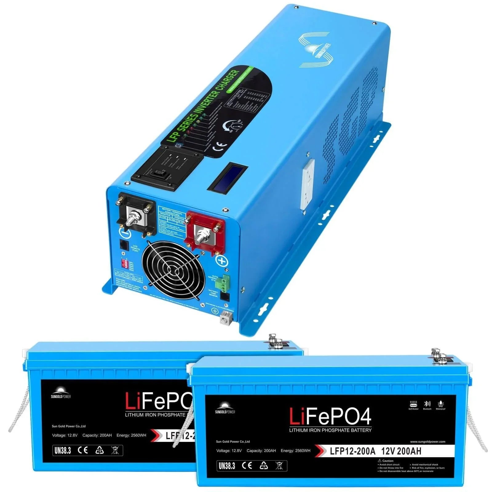 4000W DC 12V Split Phase Pure Sine Wave Inverter With Charger - Green Vista Living