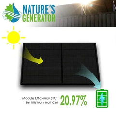 Nature's Generator 410 Watt Monocrystalline Solar Panel (2 Pack) - Green Vista Living