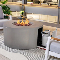 Elementi Pacaya Fire Table With Propane Tank Drawer OFG311 - Green Vista Living