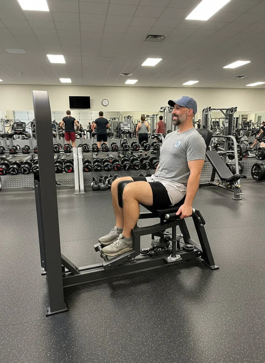 Selectorized Hip Abductor & Adductor Machine w/ 250lb weight stack (New) - Green Vista Living