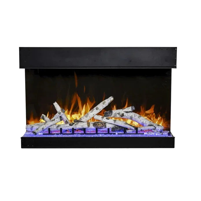 Amantii 45 Inch Tru View Bespoke Built-In Indoor / Outdoor 3 Sided Electric Fireplace - Green Vista Living