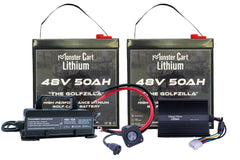 LARGE BUNDLE 48v 100Ah- (2) 48V 50AH LITHIUM & 48V 10A WATERPROOF CHARGER - Green Vista Living