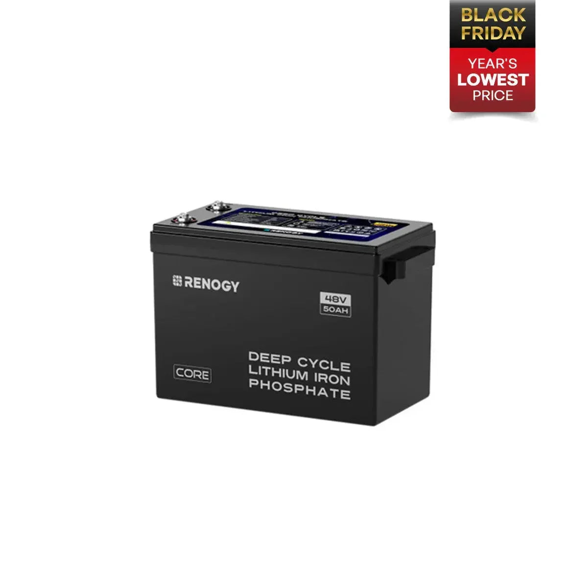 Renogy Core - 48V 50Ah Smart Lithium Iron Phosphate Battery w/Self-heating - Green Vista Living