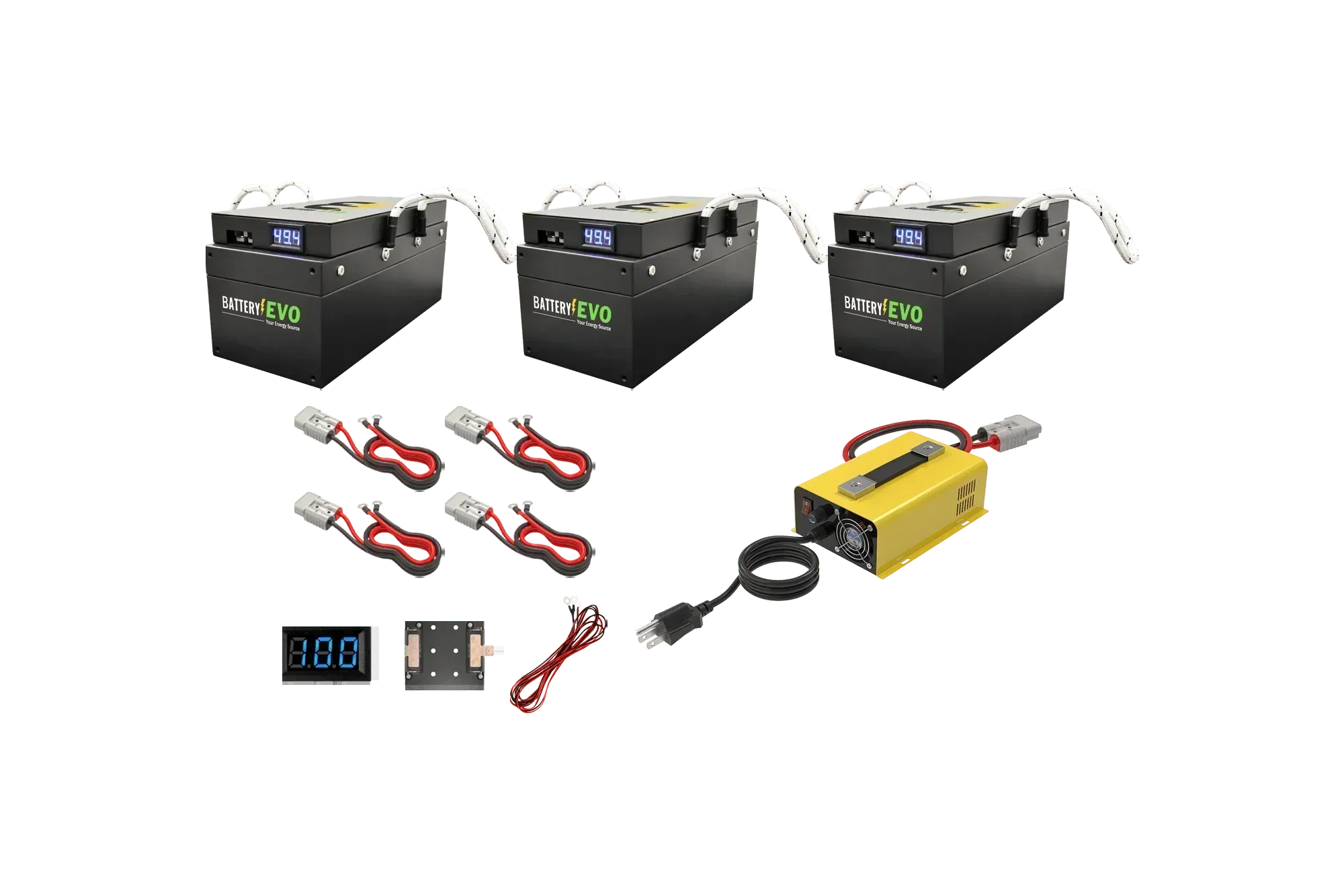 BatteryEVO 48V BADGER 3x Battery Kit (141Ah - 6.3 kWh) - Green Vista Living