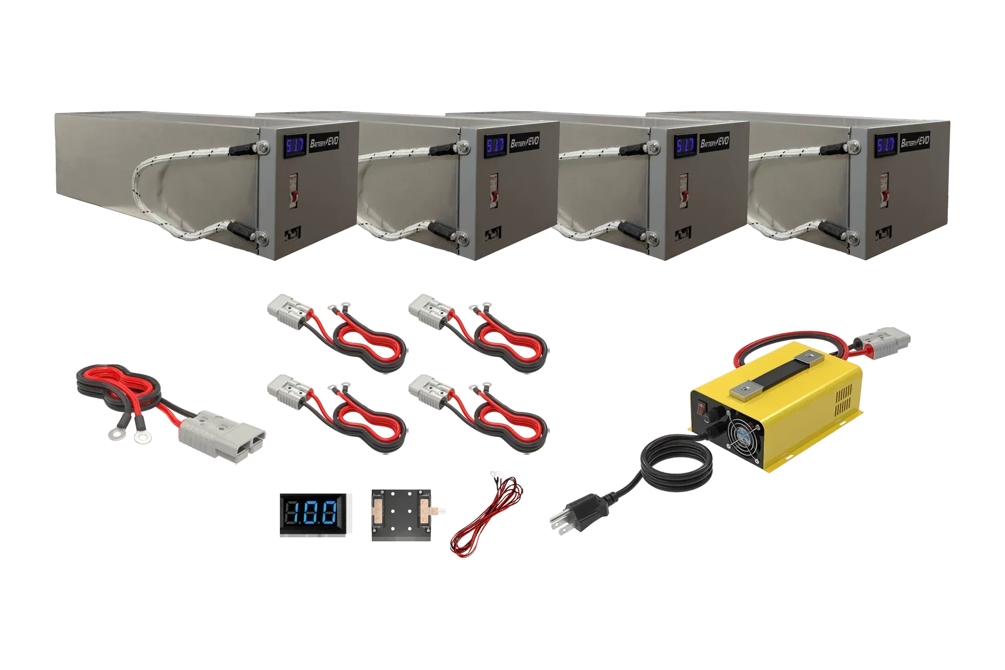 BatteryEVO 48V CHIHUAHUA 4x Battery Kit (160Ah - 8 kWh) - Green Vista Living