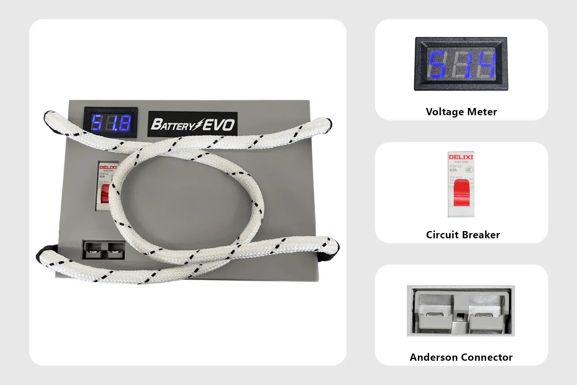 BatteryEVO 48V CHIHUAHUA 4x Battery Kit (160Ah - 8 kWh) - Green Vista Living
