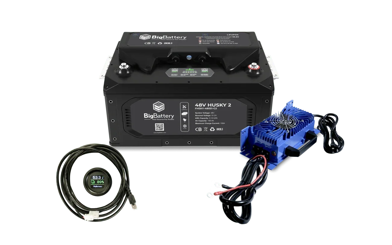 BigBattery 48V HUSKY2 PWR | 5.12kWh-20.48kWh |LiFePO4 – High Power | Golf | eUTV | Marine | Industrial Battery - Green Vista Living