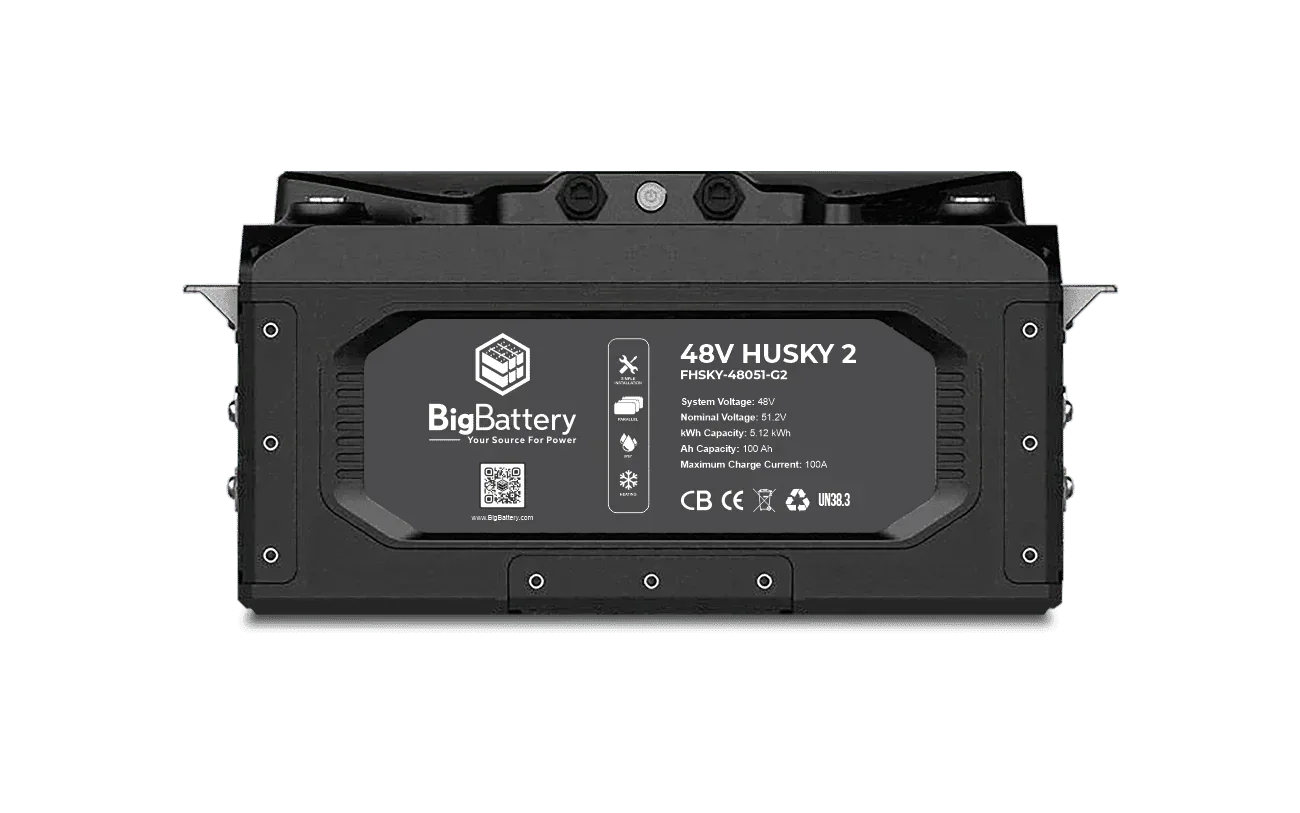 BigBattery 48V HUSKY 2 – LiFePO4 – 100Ah – 5.12kWh - Green Vista Living