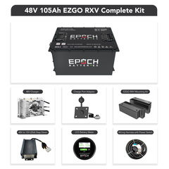 Epoch Batteries 48V 105Ah (Other) Lithium (LiFePO4) Golf Cart Battery - Complete Kit - Green Vista Living