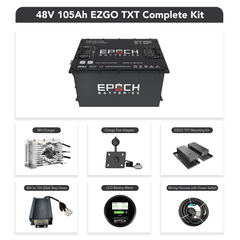 Epoch Batteries 48V 105Ah (Other) Lithium (LiFePO4) Golf Cart Battery - Complete Kit - Green Vista Living