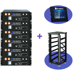 ECO-WORTHY 48V 100Ah Server Rack Battery | 5.12kWh V3 Lithium Battery | UL1973 | UL9540A | CEC Eco-Worthy