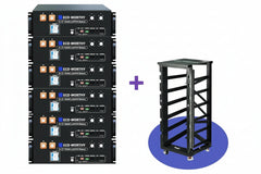 ECO-WORTHY 48V 100Ah Server Rack Battery | 5.12kWh V3 Lithium Battery | UL1973 | UL9540A | CEC Eco-Worthy