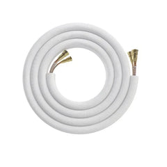 Coiled insulated refrigerant copper pipe with brass fittings for HVAC and air conditioner