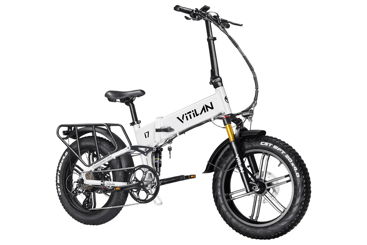 Vitilan I7 Pro Folding Full Suspension Electric Bike - Green Vista Living