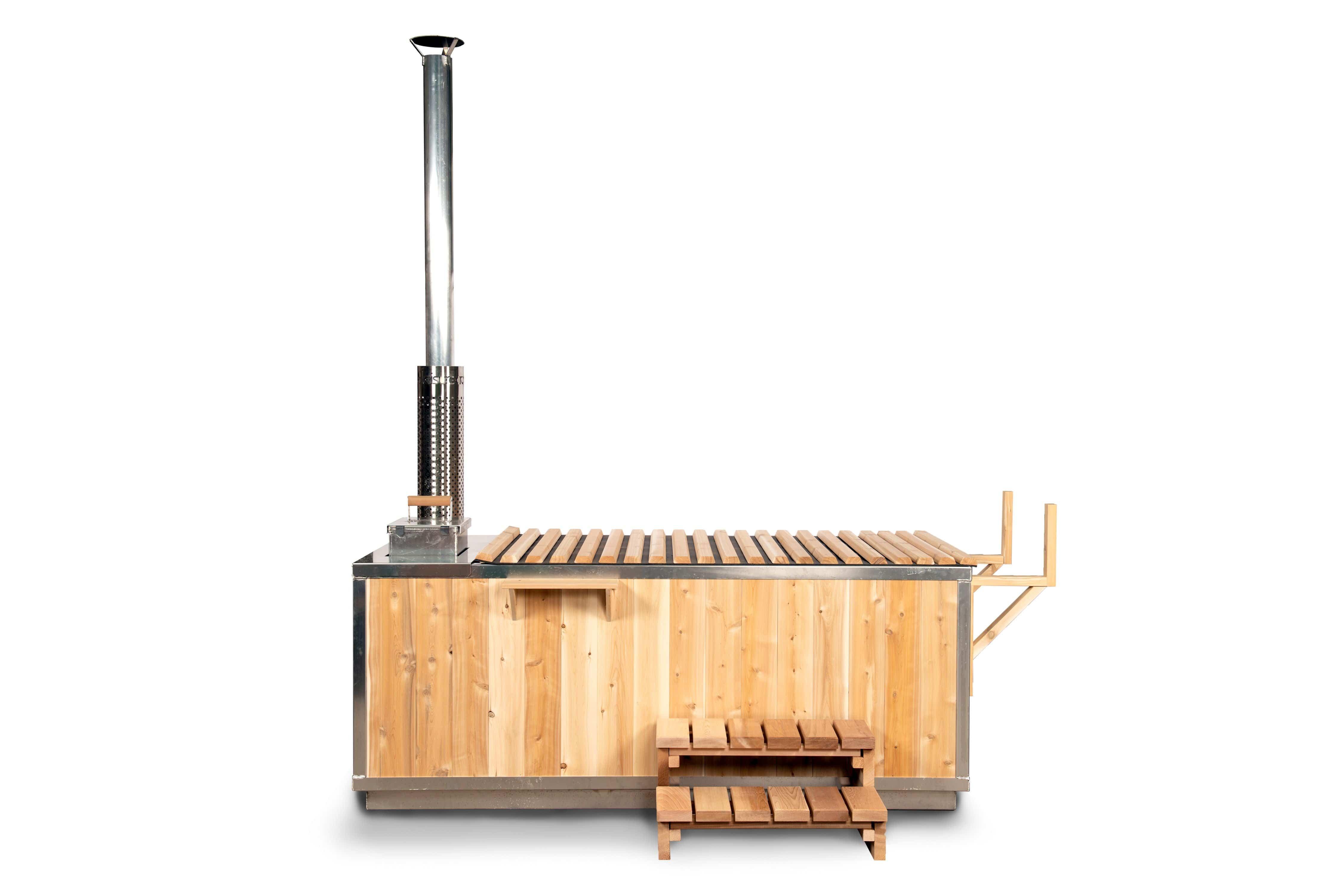 Dundalk Leisurecraft Canadian Timber The Starlight Wood Burning Hot Tub - Green Vista Living