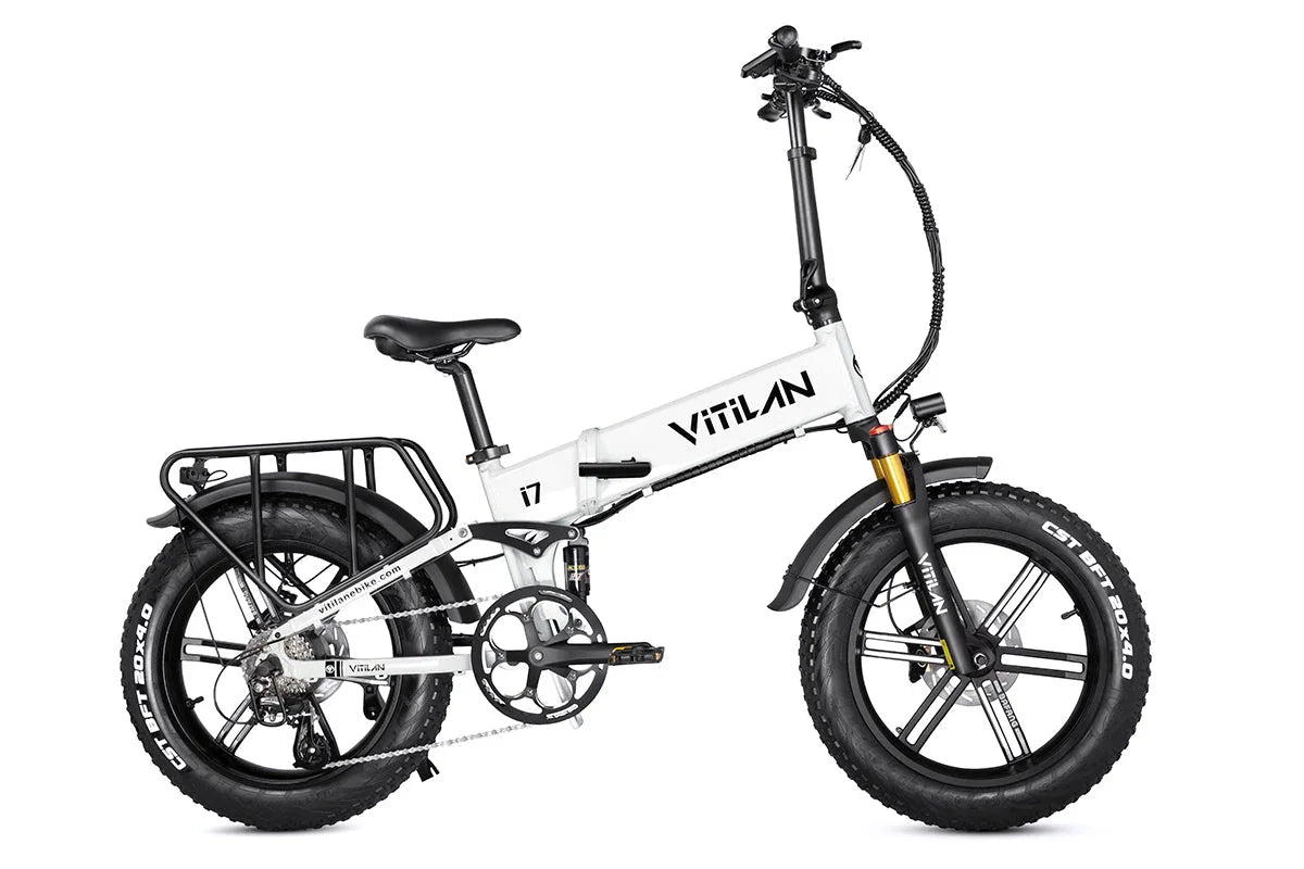 Vitilan I7 Pro Folding Full Suspension Electric Bike - Green Vista Living