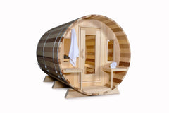 Dundalk Leisurecraft Canadian Timber Tranquility Barrel Sauna | 6 - 8 Persons - Green Vista Living