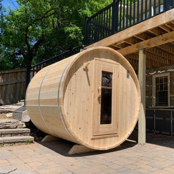 Dundalk Leisurecraft Canadian Timber Harmony Barrel Sauna | 4 Persons - Green Vista Living