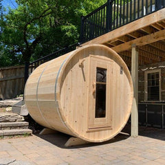 Dundalk Leisurecraft Canadian Timber Harmony Barrel Sauna | 4 Persons - Green Vista Living