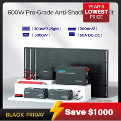 ShadowFlux™ N-Type Anti-Shading 200W 120W Solar Panel